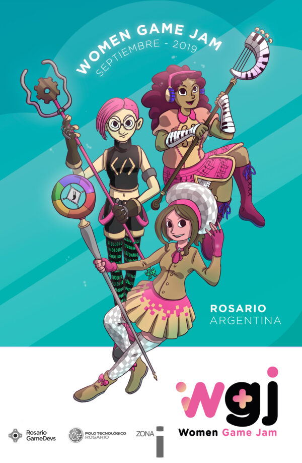 Afiche-WGJ women game jam